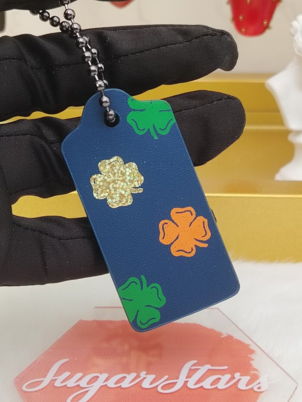 Coach tag bag charm purse charm